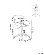 Desk Chair ROTTERDAM Faux Leather White