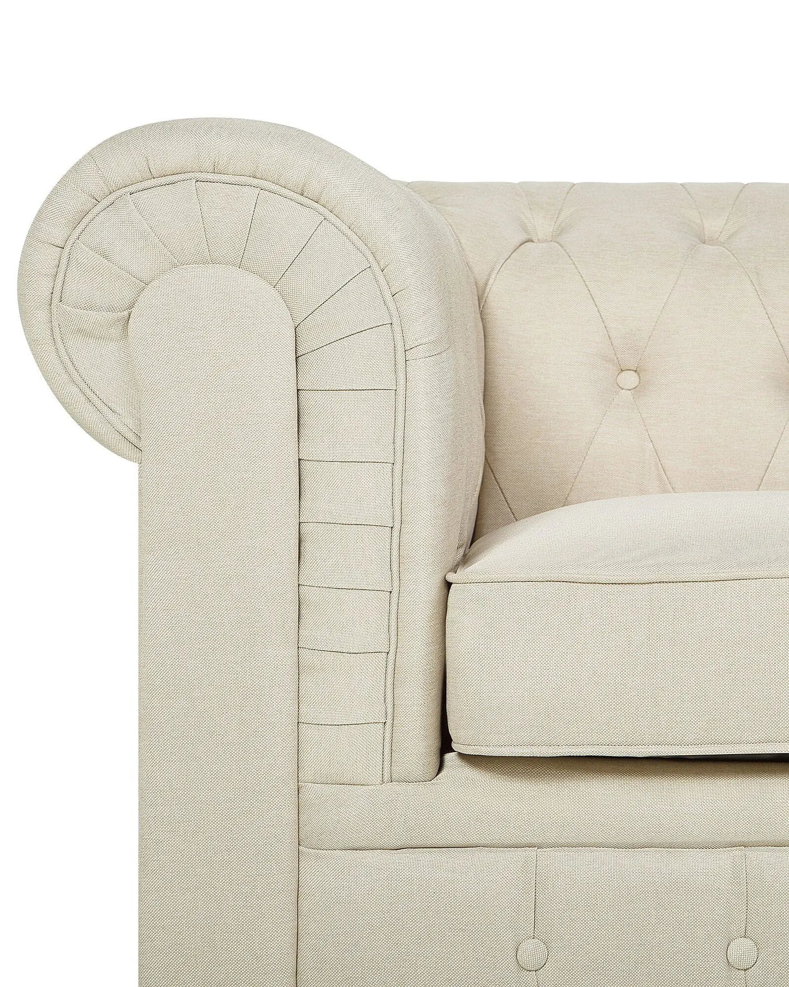Armchair CHESTERFIELD Fabric Beige