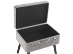 Storage Stool MALLARD Velvet Grey