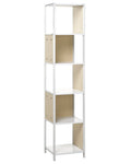 5 Tier Shelving Unit BOGOTA 165 cm White