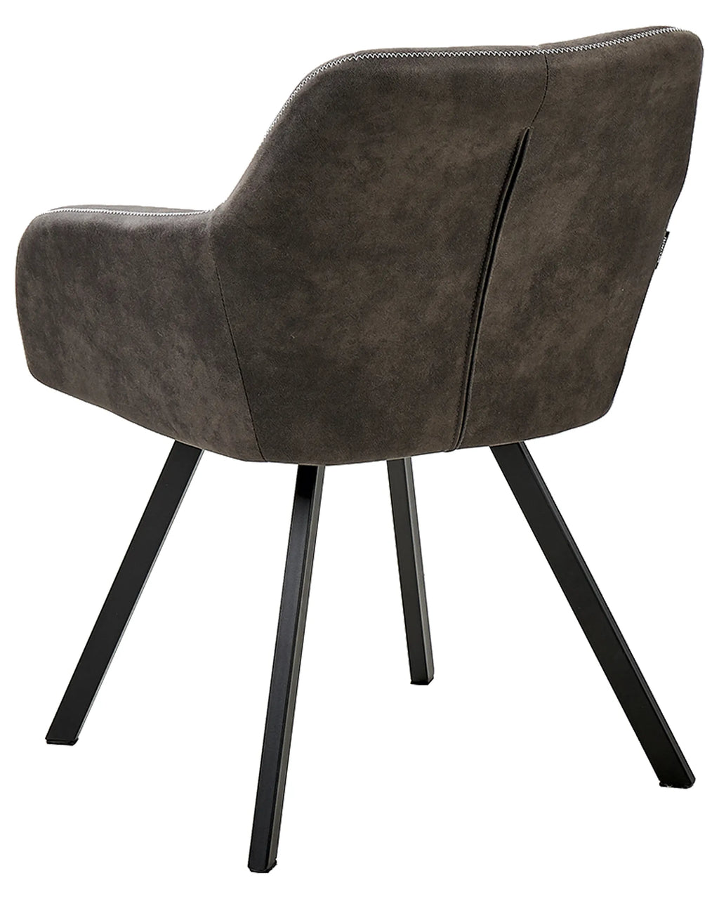 Set of 2 Dining Chairs Dark Grey