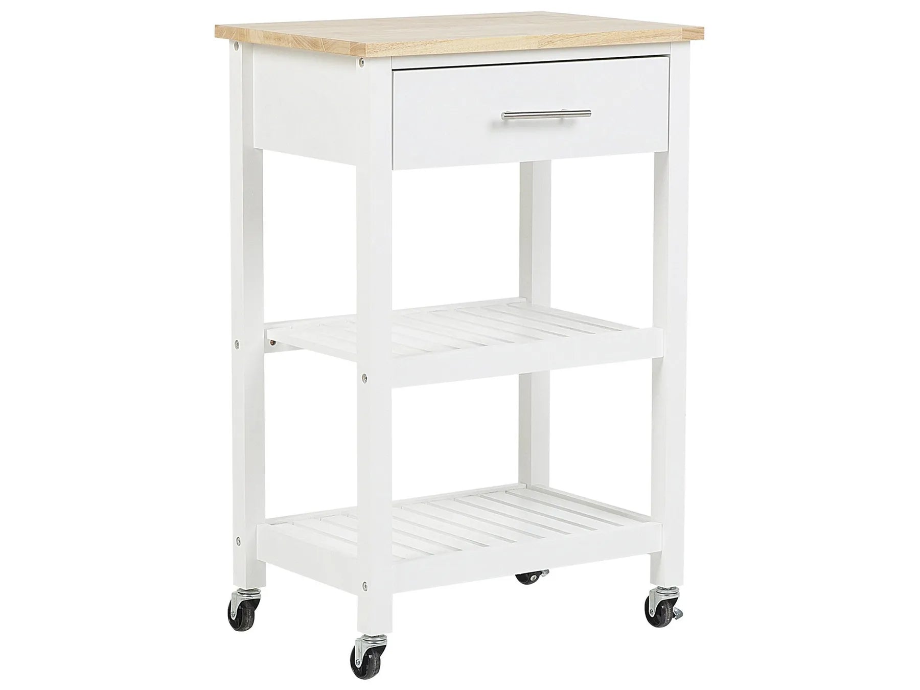 Kitchen Trolley HIUMA Wood White