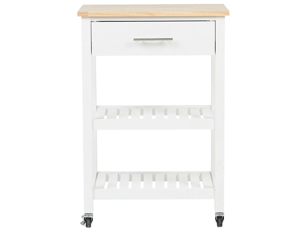Kitchen Trolley HIUMA Wood White