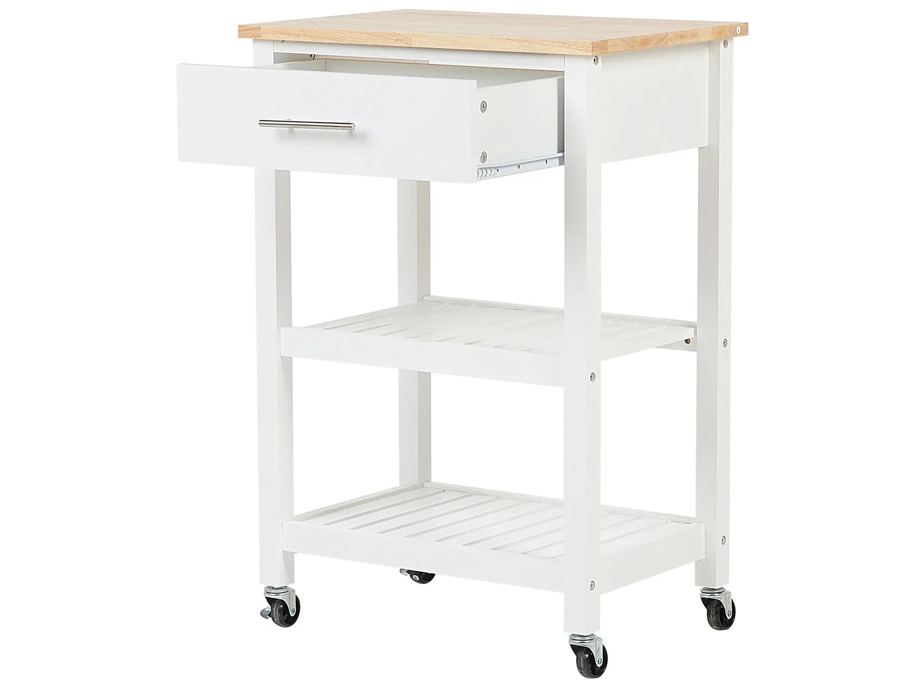 Kitchen Trolley HIUMA Wood White