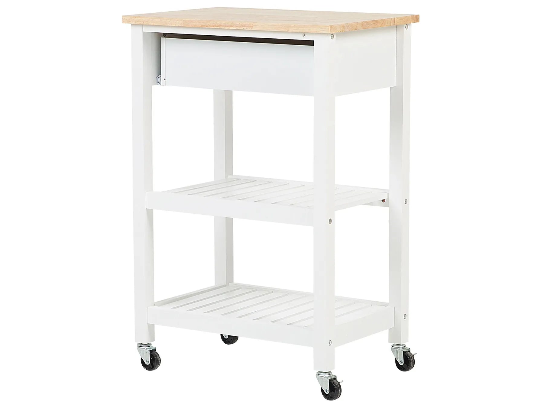 Kitchen Trolley HIUMA Wood White