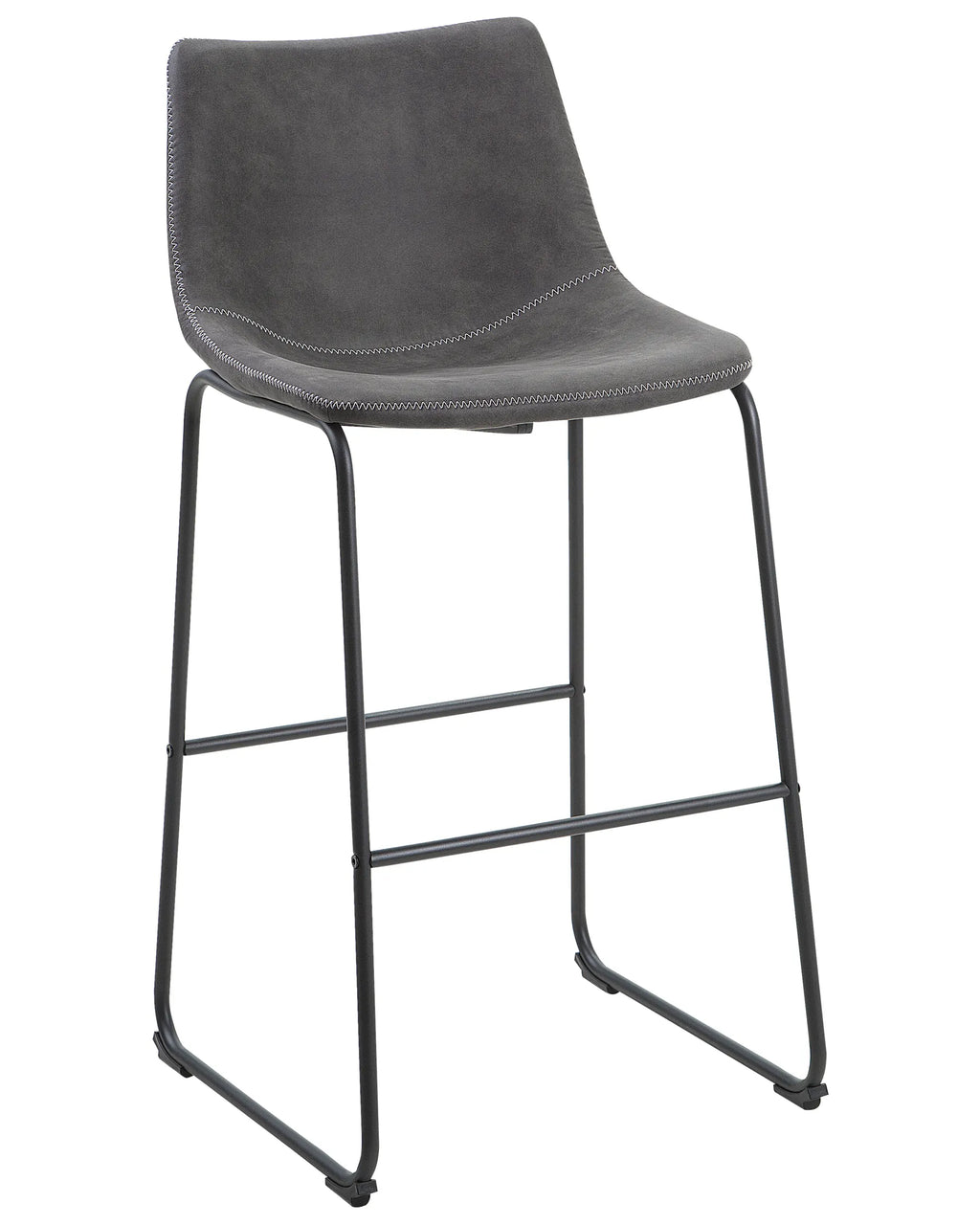 Set of 2 Bar Chairs FRANKS Grey