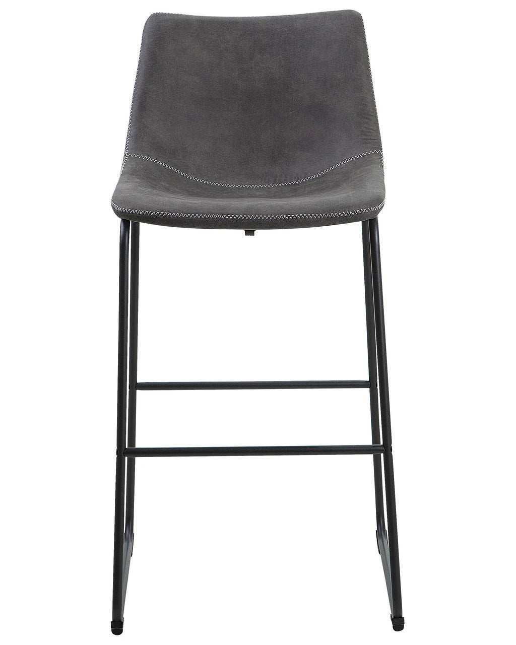 Set of 2 Bar Chairs FRANKS Grey