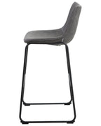Set of 2 Bar Chairs FRANKS Grey