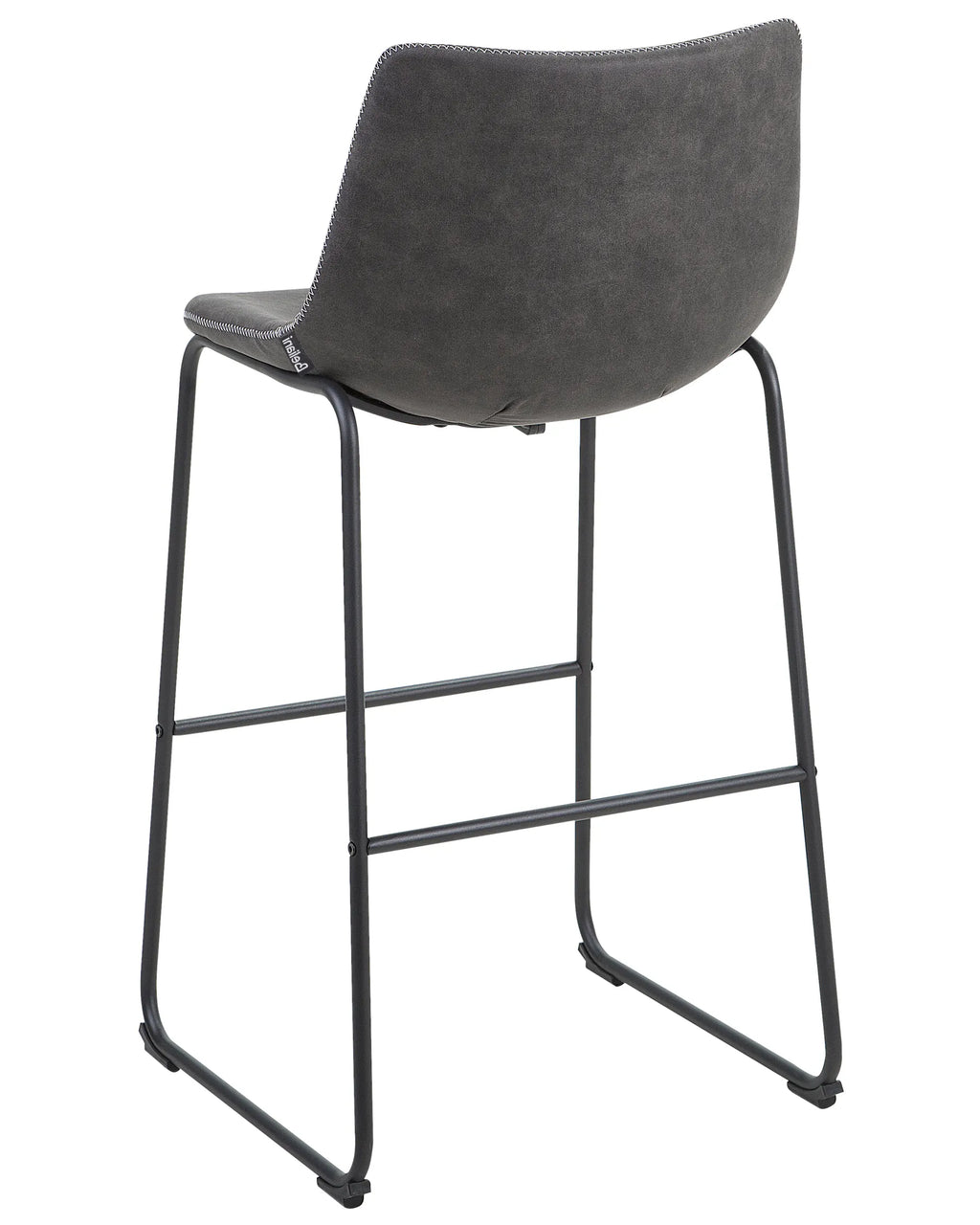 Set of 2 Bar Chairs FRANKS Grey