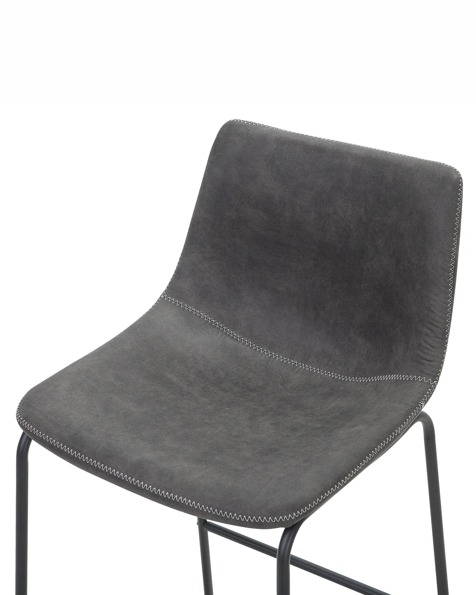 Set of 2 Bar Chairs FRANKS Grey
