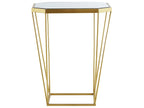 Set of 2 Side Tables SIERRA Glass Gold