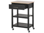 Kitchen Trolley HIUMA Wood Black