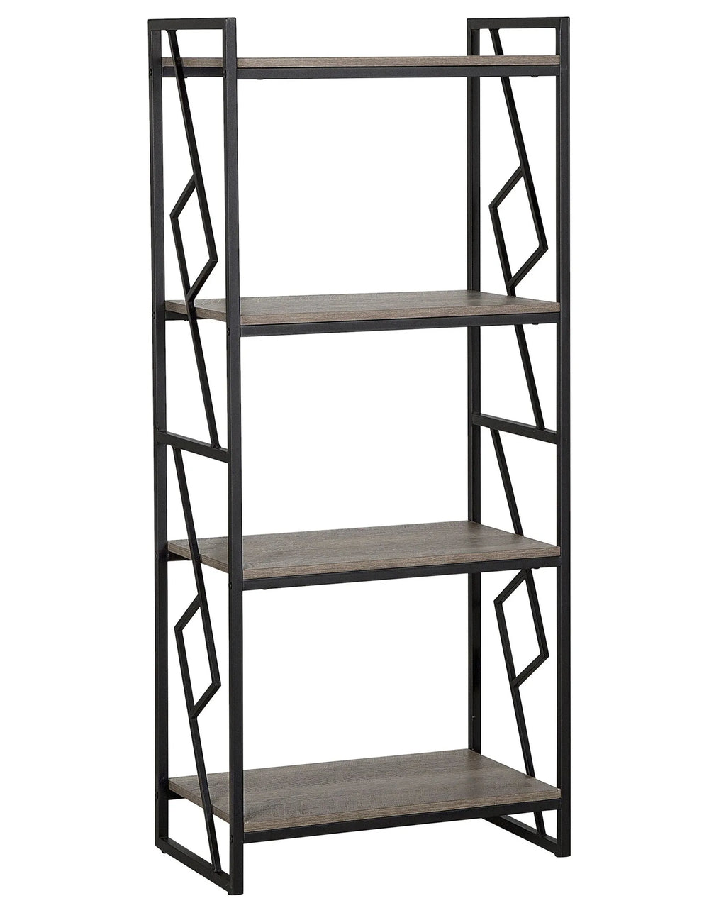 4 Tier Bookcase FORRES 143 cm Brown/ Black