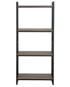 4 Tier Bookcase FORRES 143 cm Brown/ Black