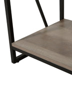 4 Tier Bookcase FORRES 143 cm Brown/ Black