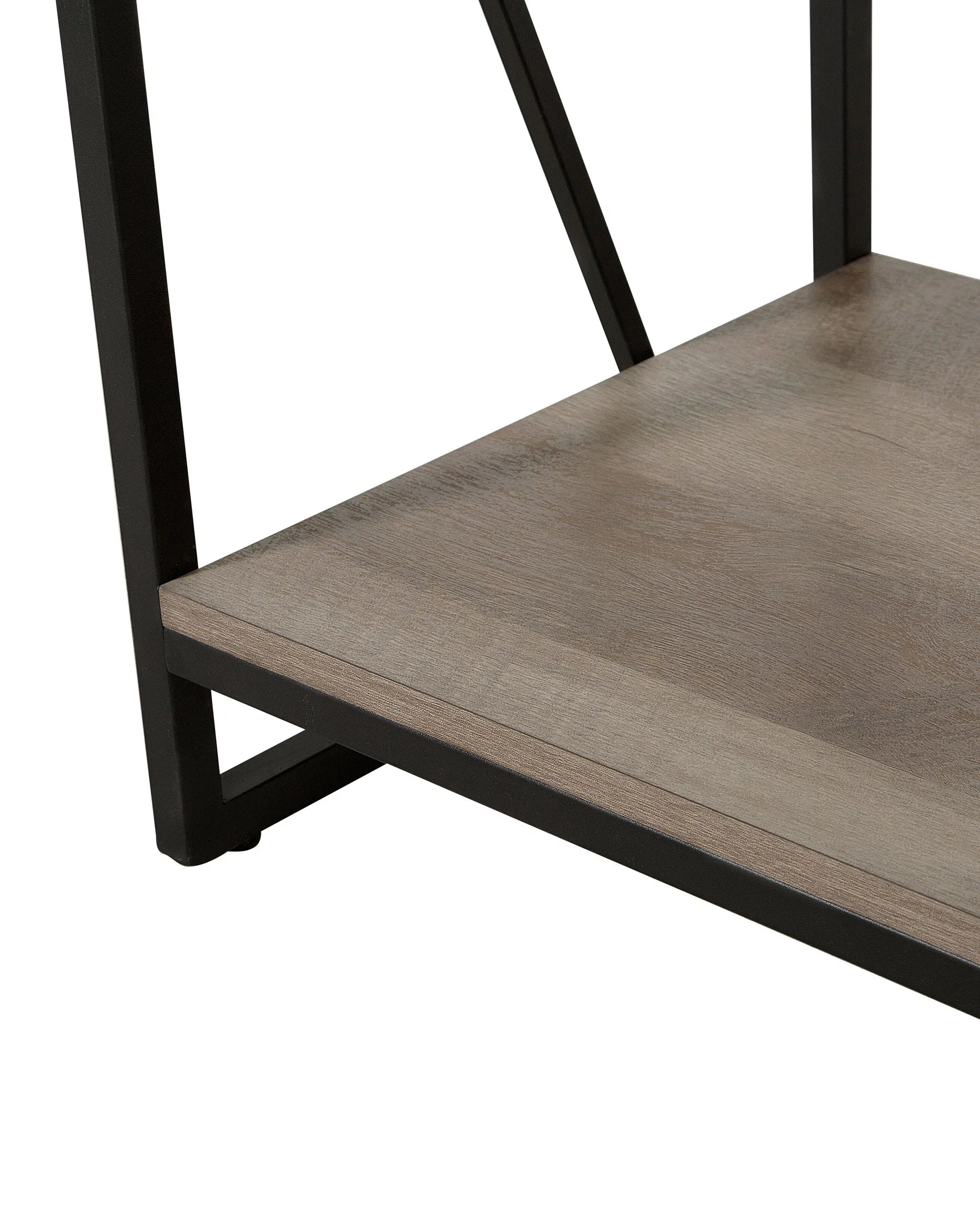 4 Tier Bookcase FORRES 143 cm Brown/ Black