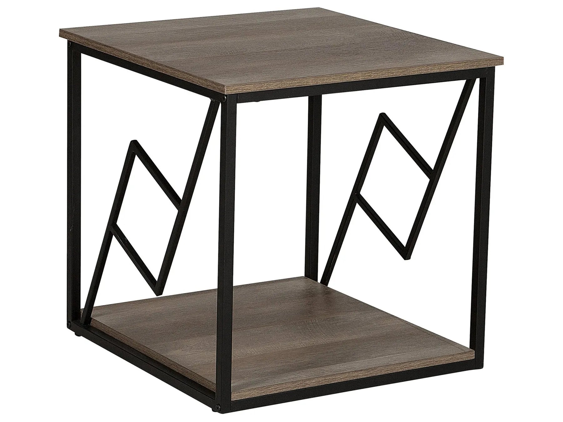 Side Table FORRES Brown/ Black