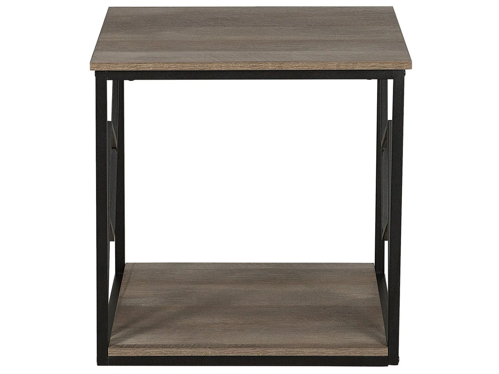 Side Table FORRES Brown/ Black