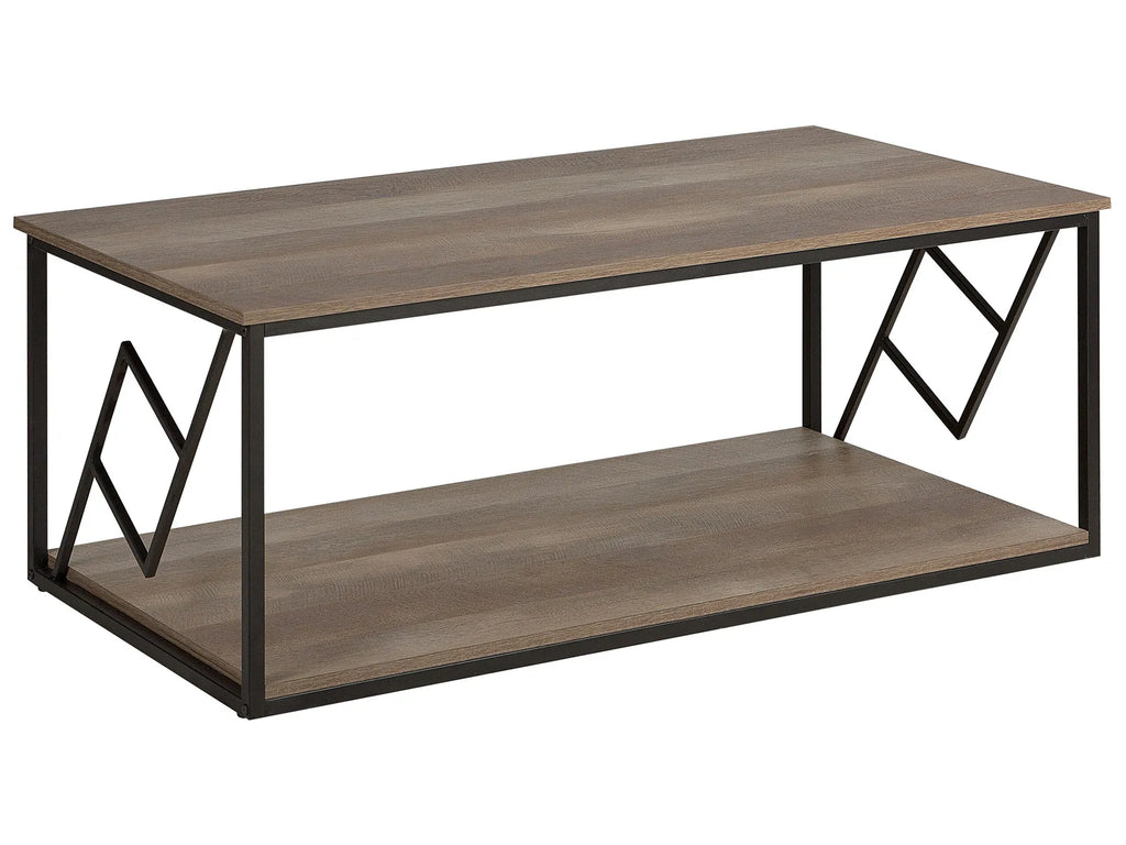 Coffee Table FORRES Brown/ Black