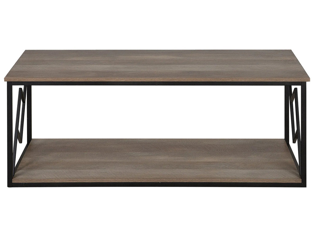 Coffee Table FORRES Brown/ Black