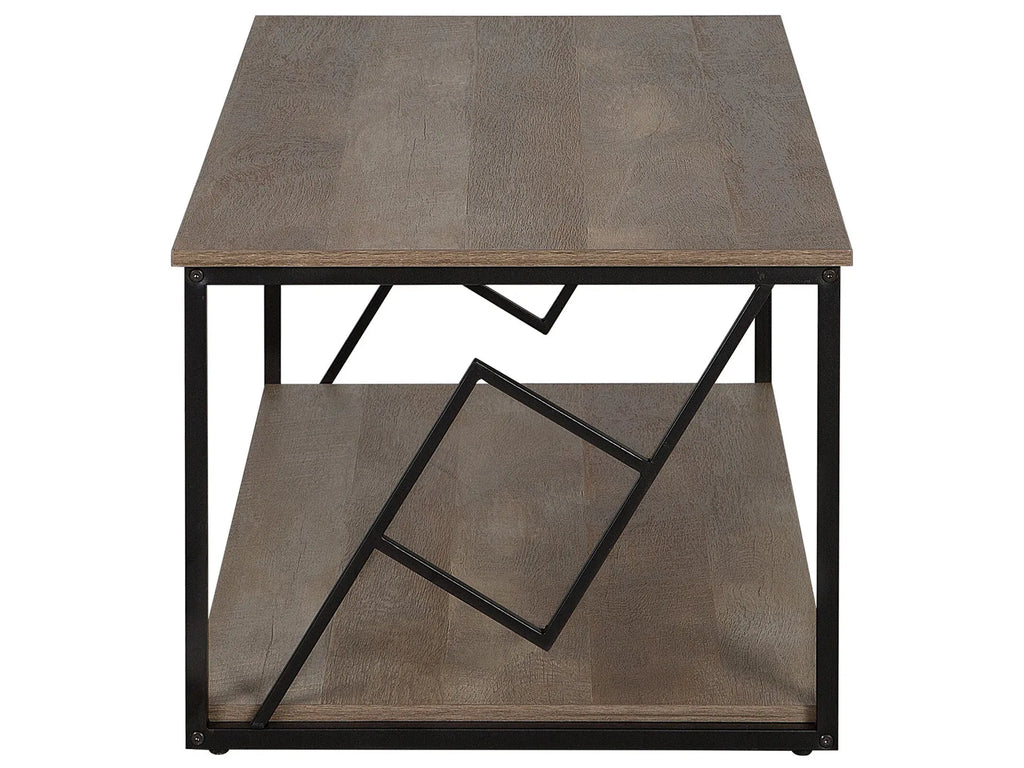 Coffee Table FORRES Brown/ Black