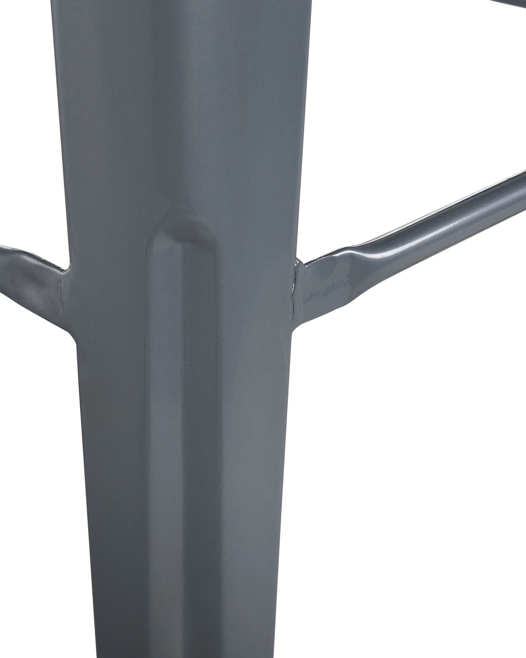 Set of 2 Bar Stools CABRILLO Metal Grey