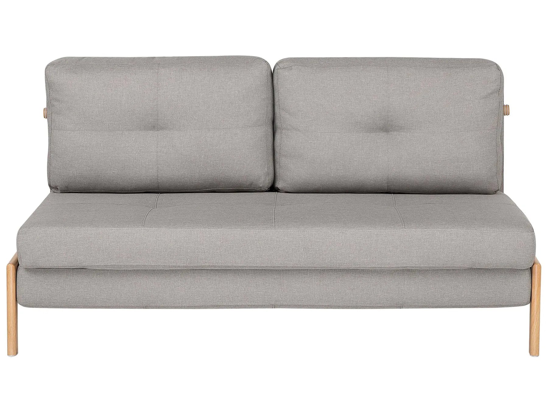 Sofa Bed 2 Seater EDLAND Fabric Light Grey