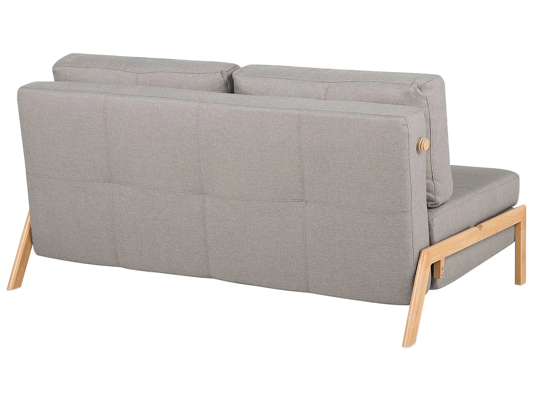 Sofa Bed 2 Seater EDLAND Fabric Light Grey