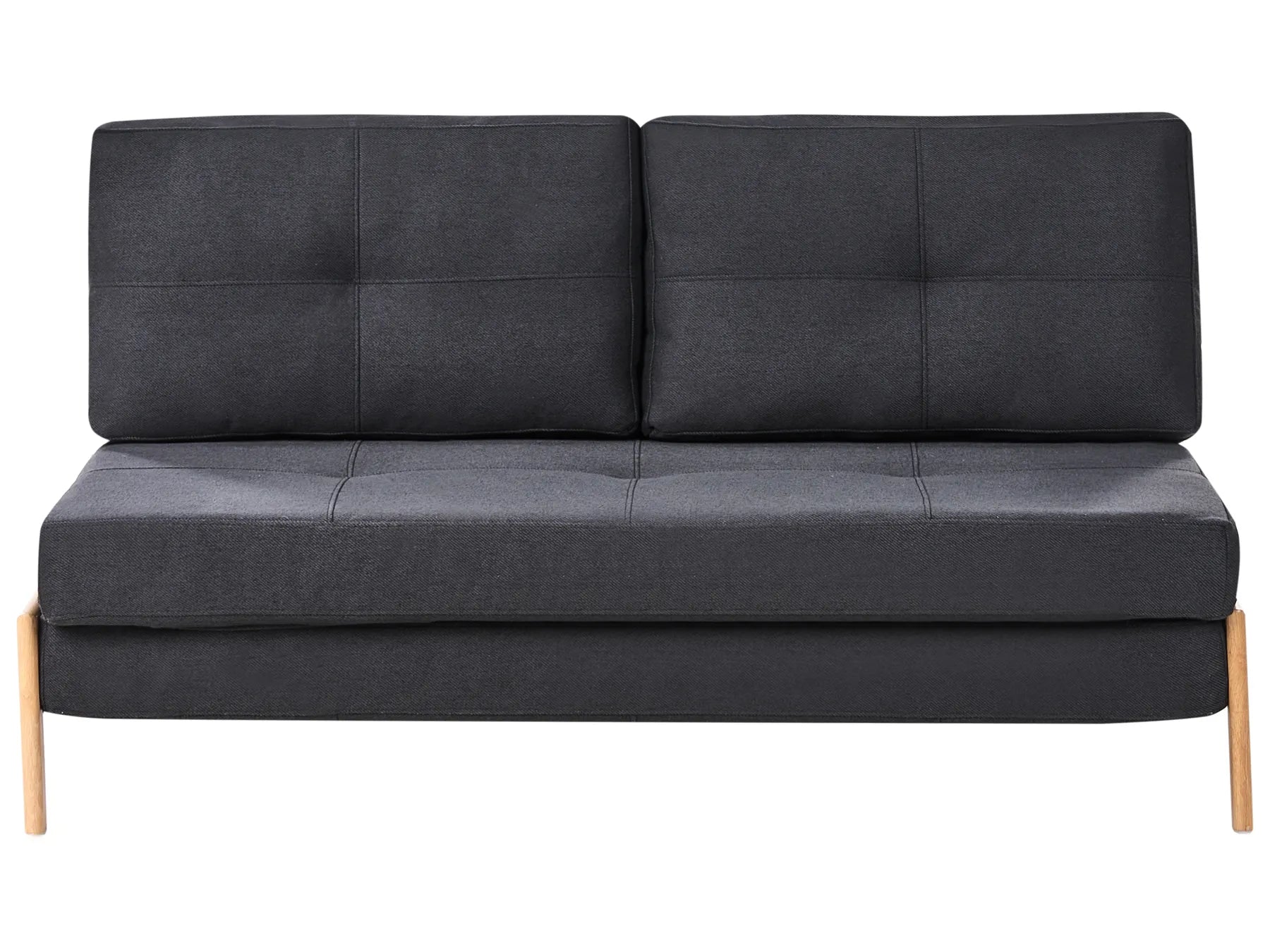 Sofa Bed 2 Seater EDLAND Fabric Black