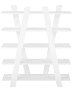 5 Tier Shelving Unit ESCALANTE 116 cm White