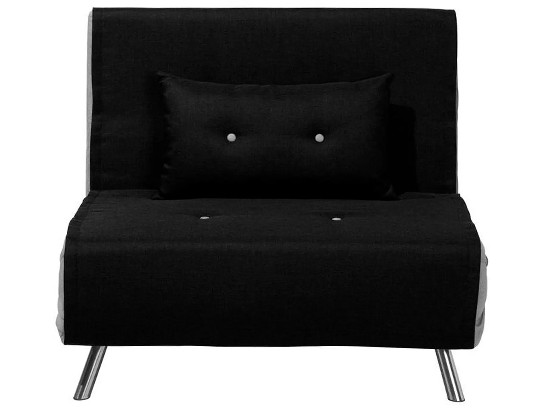 Single Sofa Bed FARRIS Fabric Black