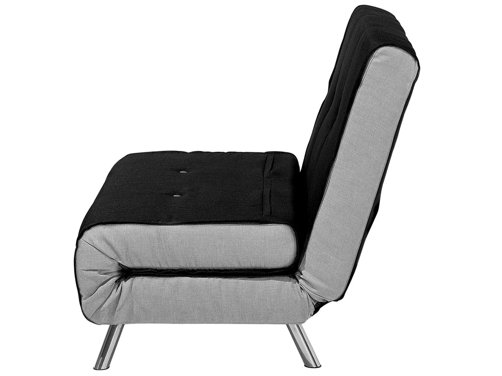 Single Sofa Bed FARRIS Fabric Black