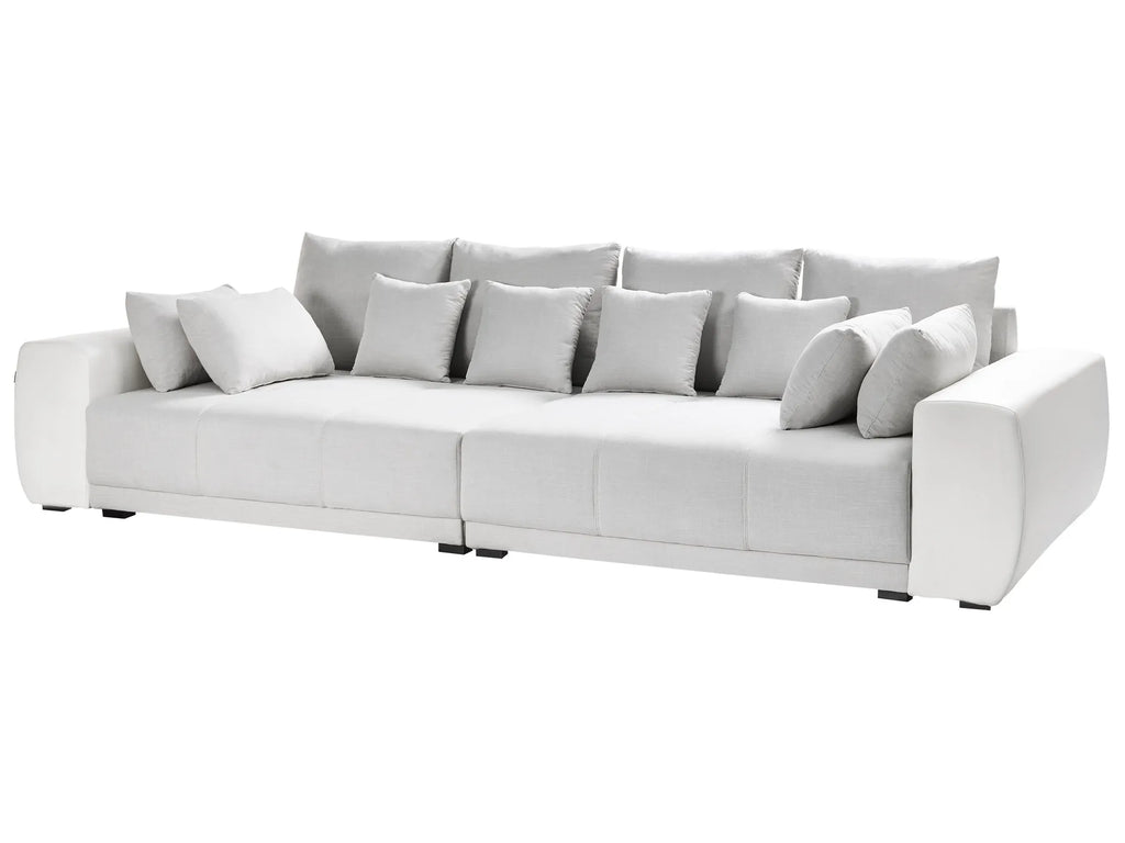 Sofa 4 Seater TORPO Fabric Light Beige