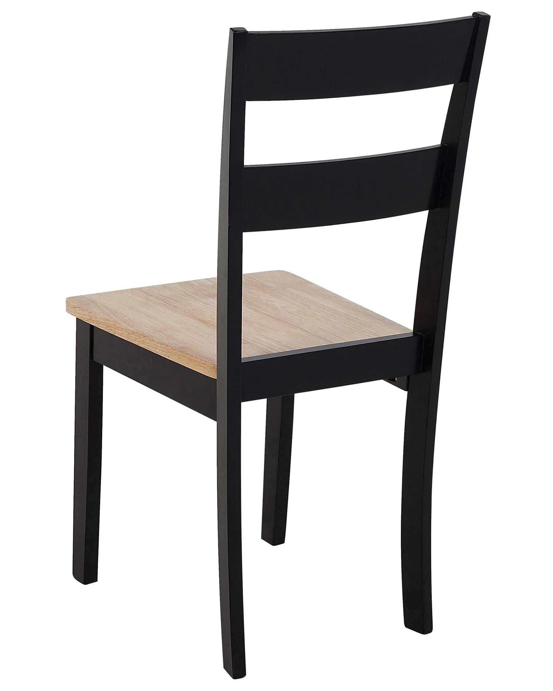 Set of 2 Dining Chairs GEORGIA Wood Black