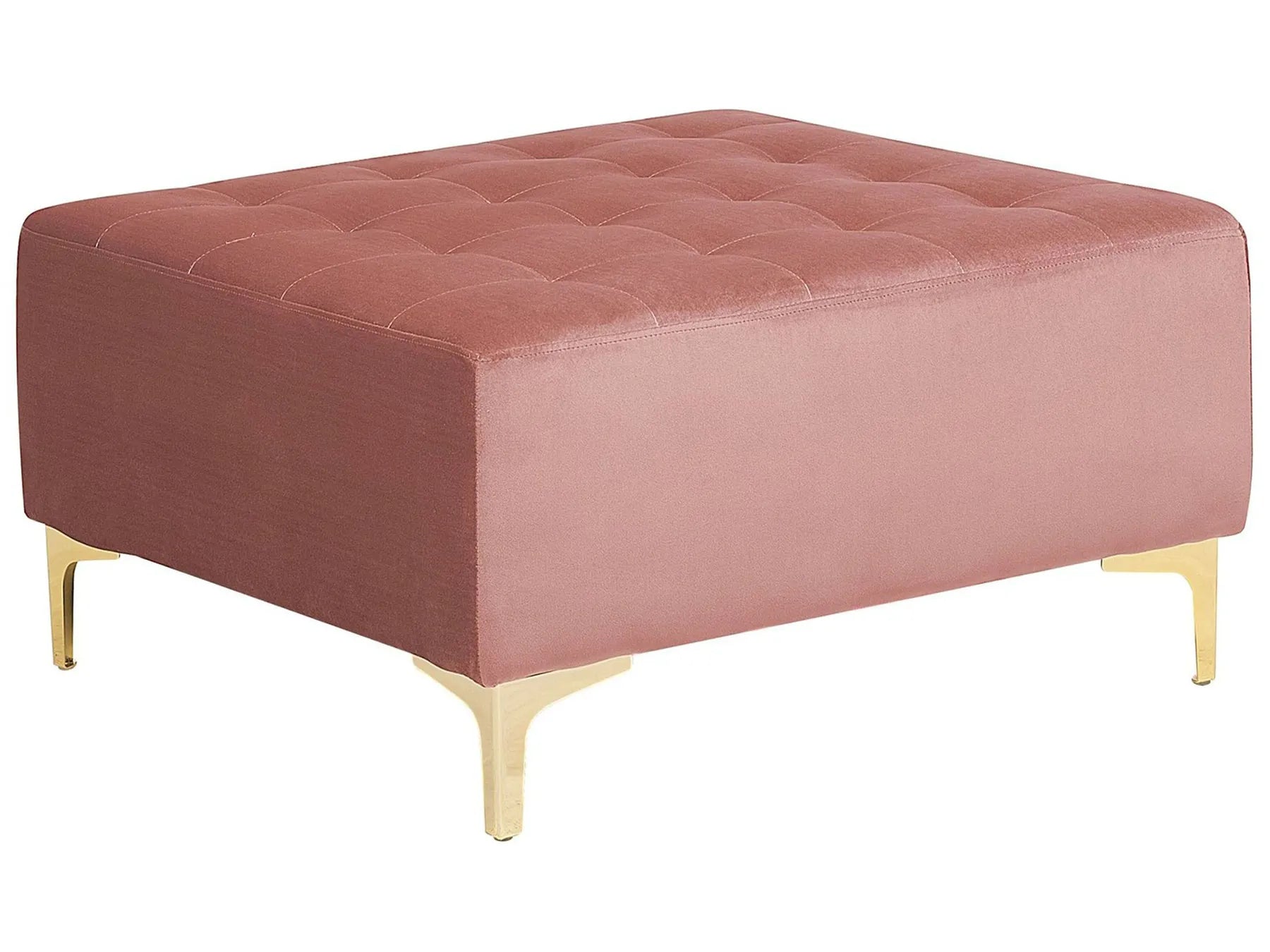 Ottoman ABERDEEN Velvet Pink