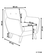 Armchair BODO Velvet Grey