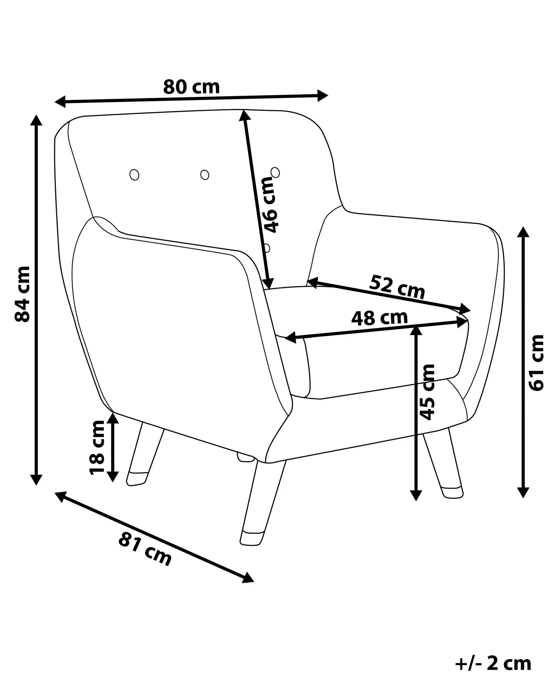 Armchair BODO Velvet Grey