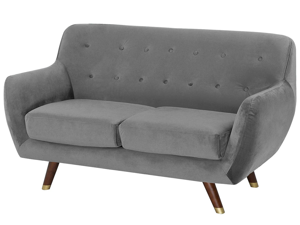 Sofa 2 Seater BODO Velvet Grey