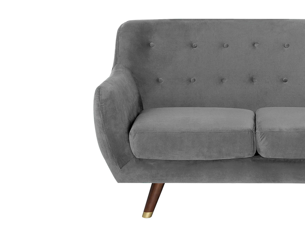 Sofa 2 Seater BODO Velvet Grey