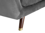 Sofa 2 Seater BODO Velvet Grey