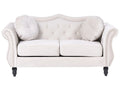 Sofa 2 Seater SKIEN Velvet Light Beige