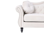Sofa 2 Seater SKIEN Velvet Light Beige