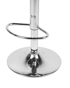 Set of 2 Bar Chairs CONWAY Faux Leather Swivel Black