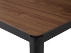 Dining Table CEDAR Dark Walnut 135 cm 80 cm
