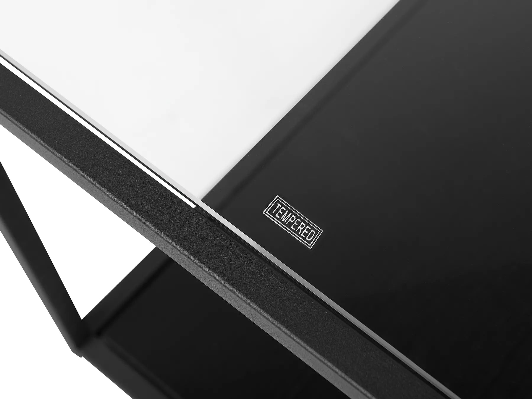 Coffee Table MEDORA Glass Black