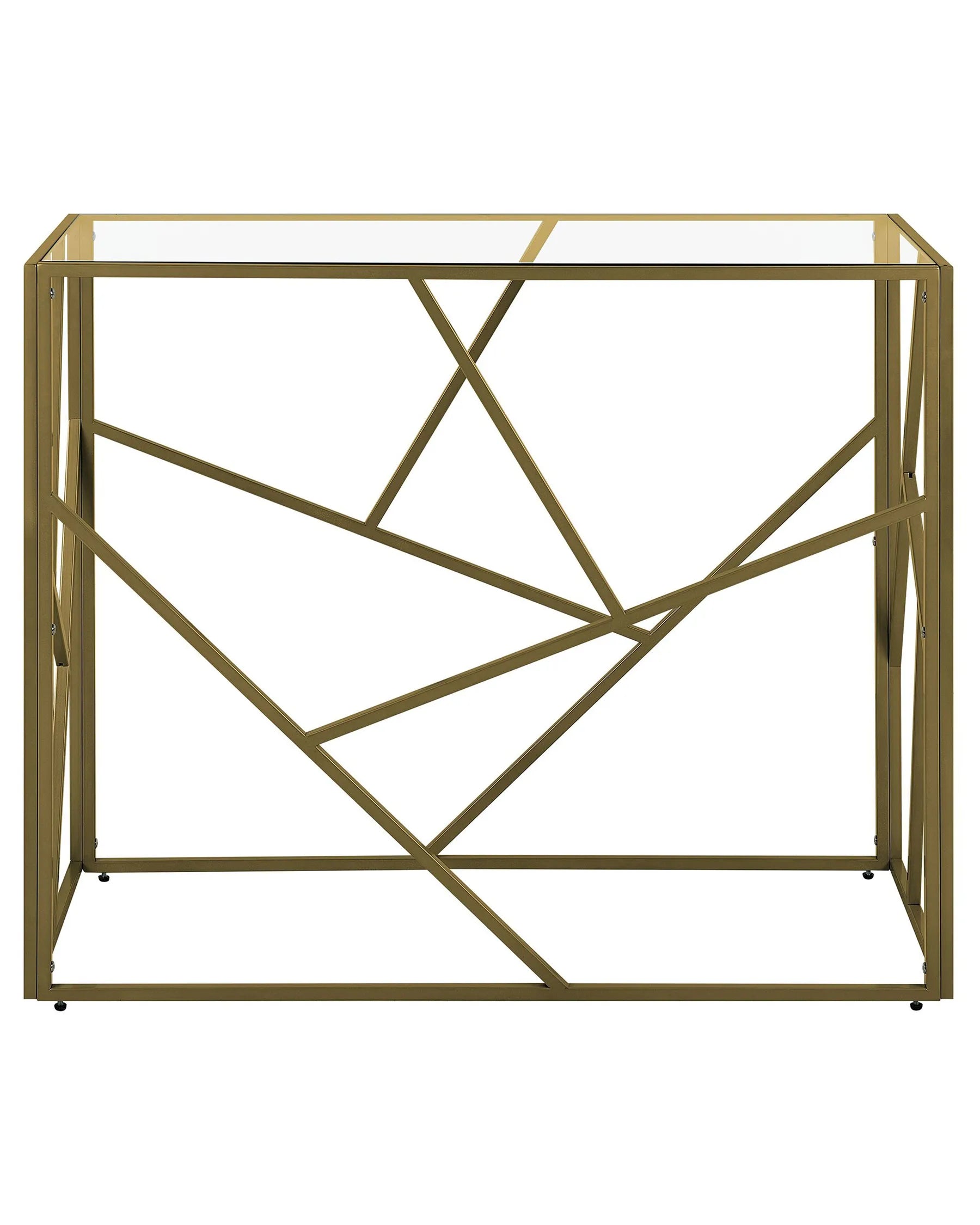 Console Table ORLAND Glass Gold