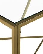 Console Table ORLAND Glass Gold