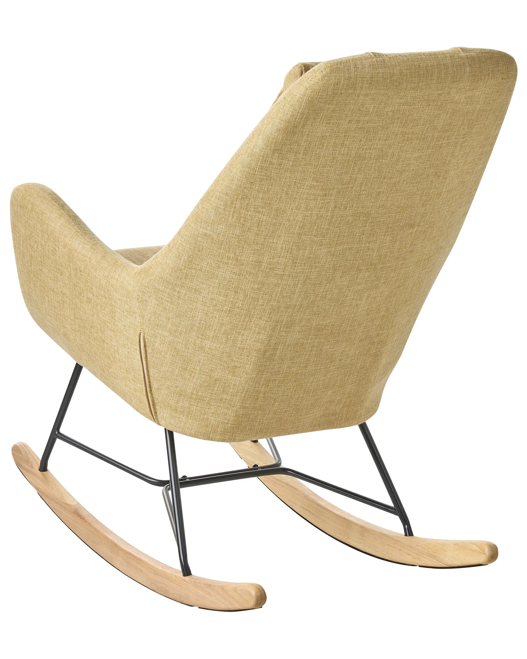 Rocking Chair ARRIE Fabric Yellow