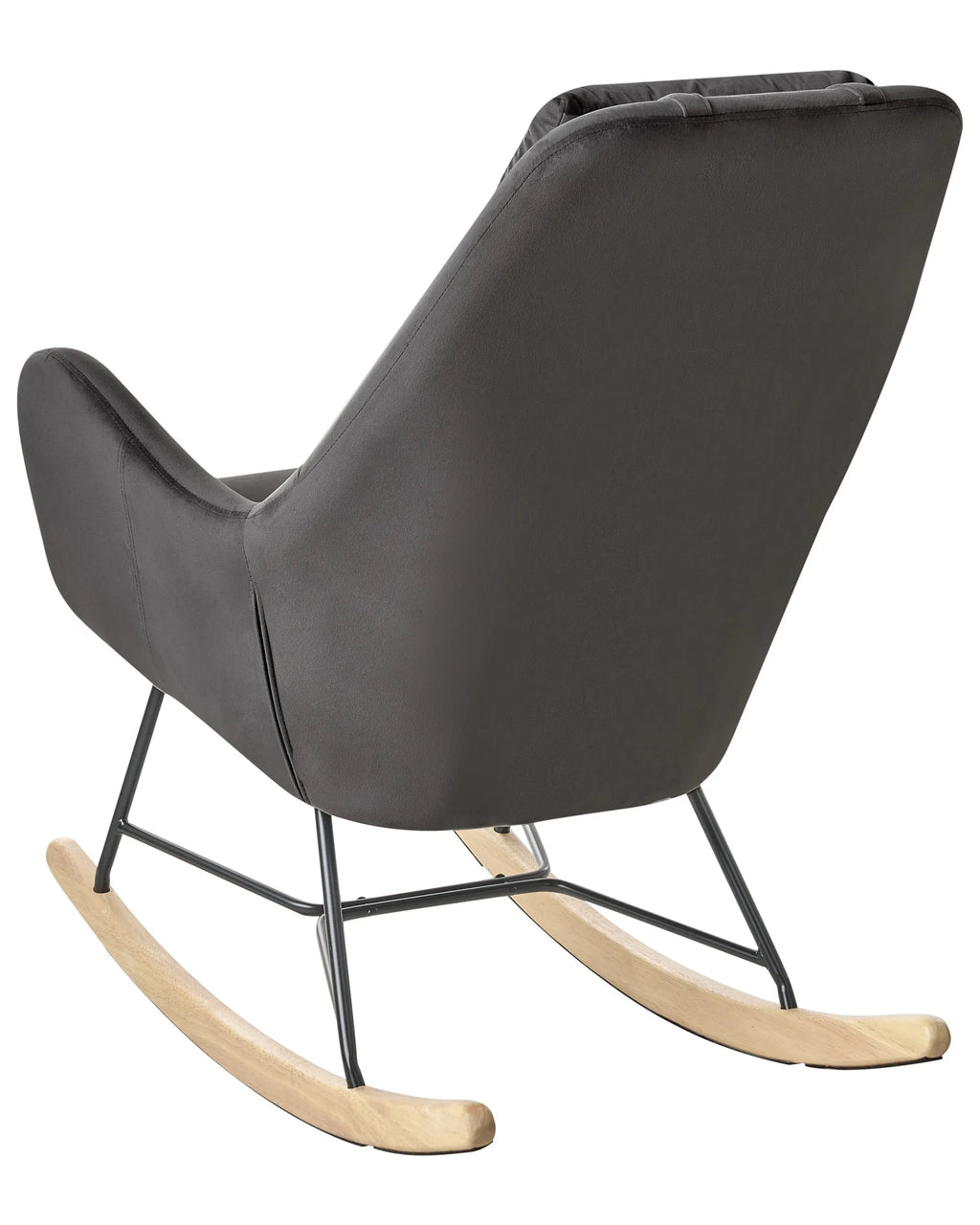 Rocking Chair ARRIE Velvet Dark Grey