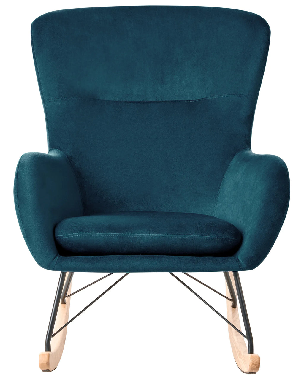 Rocking Chair ELLAN Velvet Sea Blue